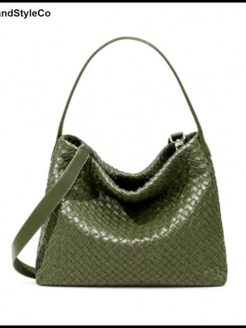 Faux Suede Woven Tote Bag Large Hobo Shoulder Purse Women